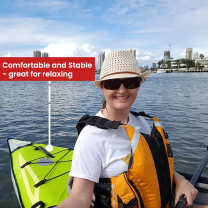 AdvancedFrame Ultralite Kayak Woman In Use, comfortable