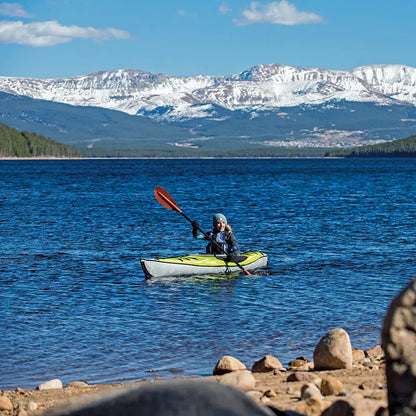 AdvancedFrame Ultralite Kayak Woman Paddling In Ocean