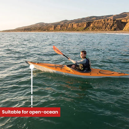 AirFusion EVO Kayak Man Paddling in Open Ocean