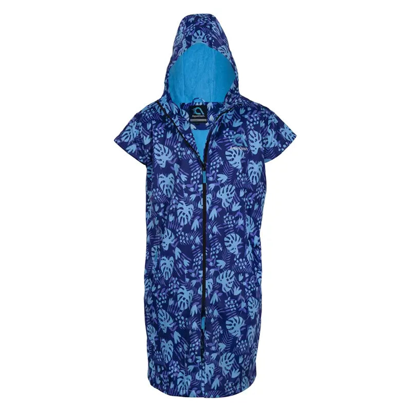 Swim Parka - Cap-Sleeved - Blue Lagoon