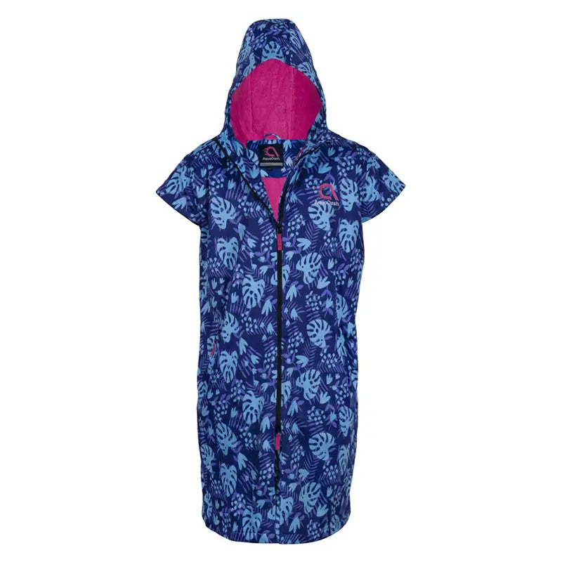 Swim Parka - Cap-Sleeved - Blue Lagoon