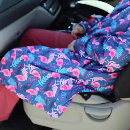 Swim Parka - Cap-Sleeved - Blue Lagoon