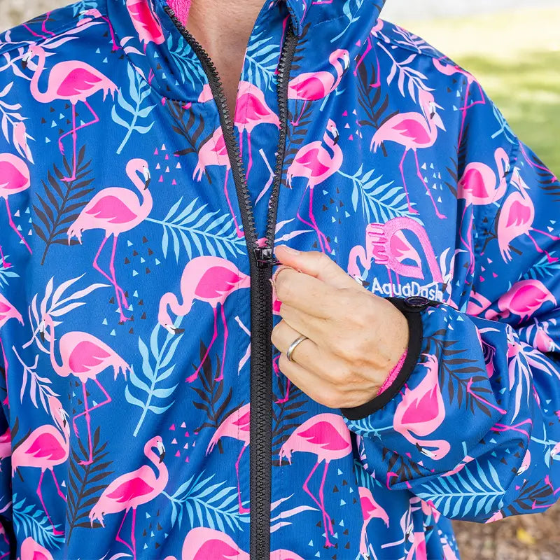 Swim Parka - Cap-Sleeved - Blue Lagoon