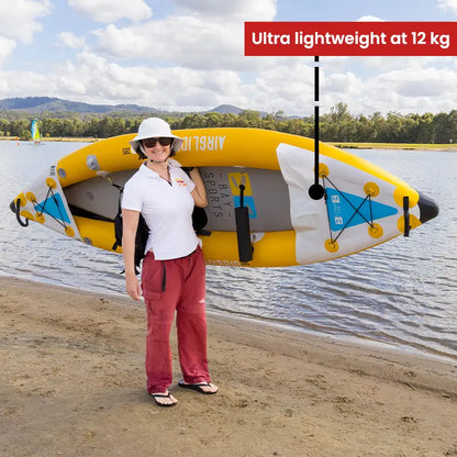 Air Glide Hybrid 285 Inflatable Kayak with Pump and Paddle