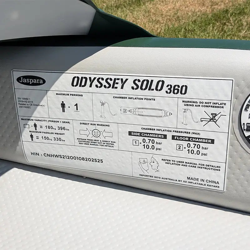 Odyssey Solo Kayak Information