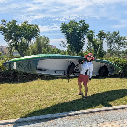 Odyssey Tandem Kayak lifted by a woman