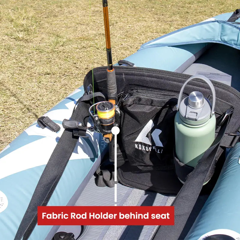 Kokopelli Platte Inflatable Kayak Fabric Rod Holder