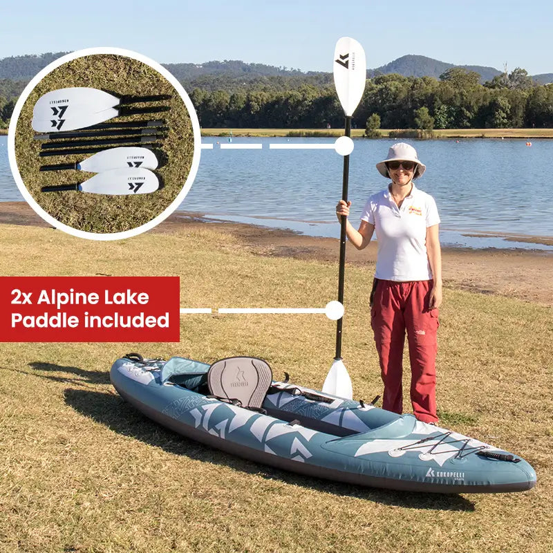 Kokopelli Platte Plus Inflatable Kayak with Pump and Paddle
