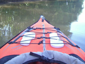 kayaking on saltwater creek at monterey keys thongs