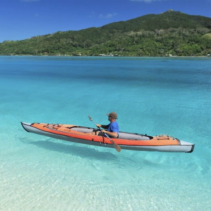 AdvancedFrame Convertible Kayak paddling solo Fiji