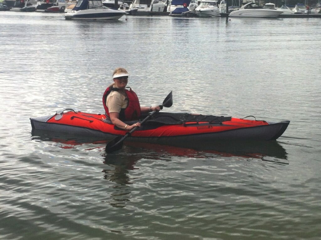 Inflatable Kayak AdvancedFrame Advanced Elements kathy rosebay park Australia