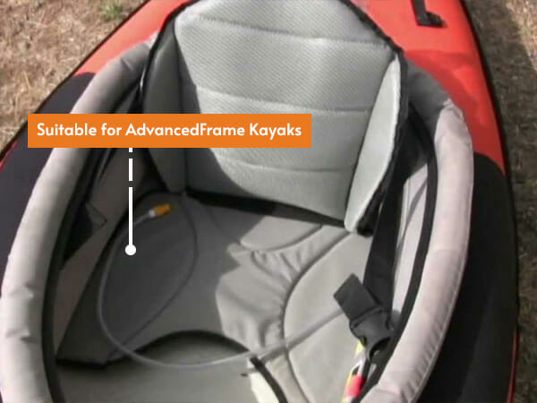 lumbar seat for advancedframe kayak