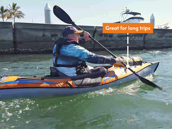 touring 4 part carbon fibre kayak paddle