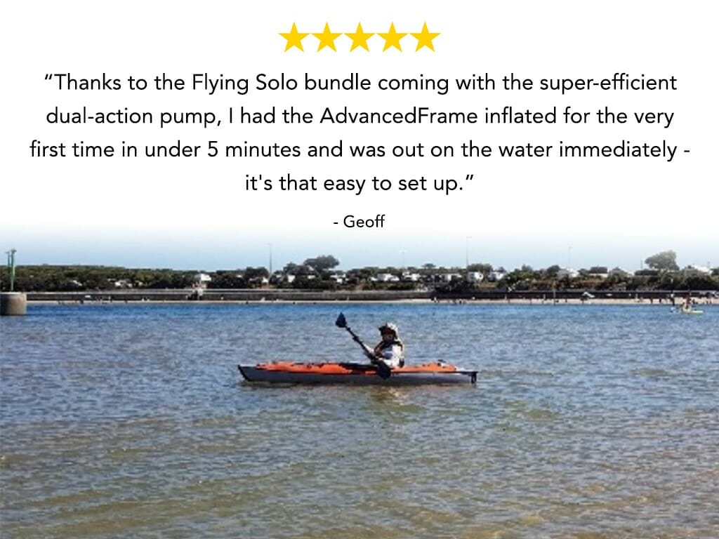 flying solo kayak package