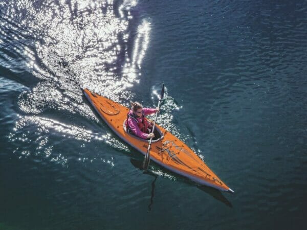 airfusion evo inflatable kayak advanced elements ae1042 paddling1