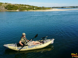 kayak fishing on wallis lake at forster tuncurry