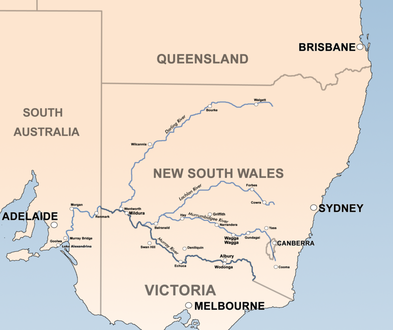 Murrumbidgee River Map