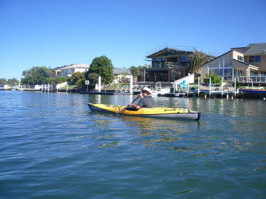 Kayaking on Biggera Creek in the AdvancedFrame Expedition