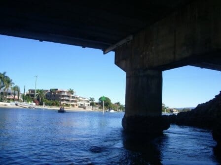 Kayaking on Biggera Creek at Land's End