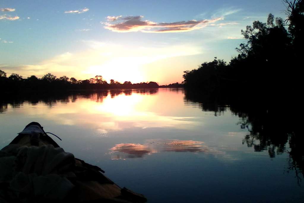 Kayaking on the Murrumbidgee River in the AdvancedFrame Sport Kayak