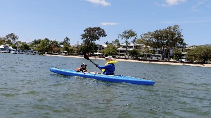 kayaking on the noosa river airvolution