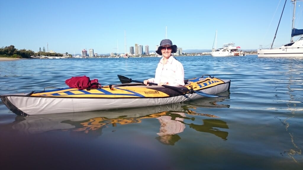 Inflatable Kayaking Seaworld Lagoon Emily