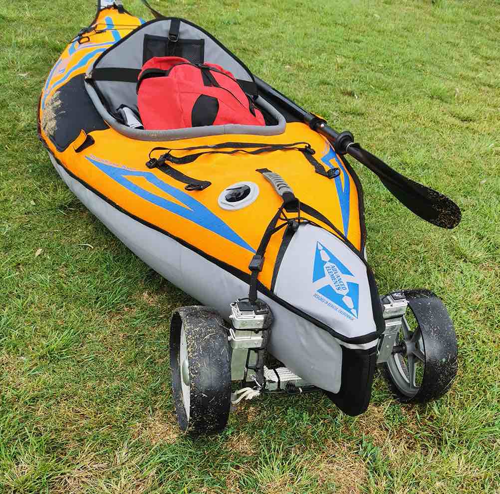 advancedframe sport kayak peter kinson kayak on cart