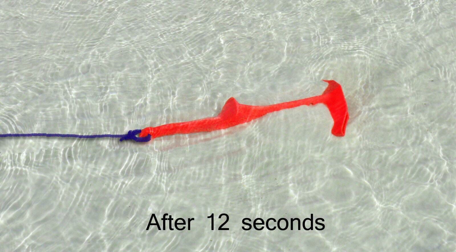230g nylon cooper anchor after 12 seconds