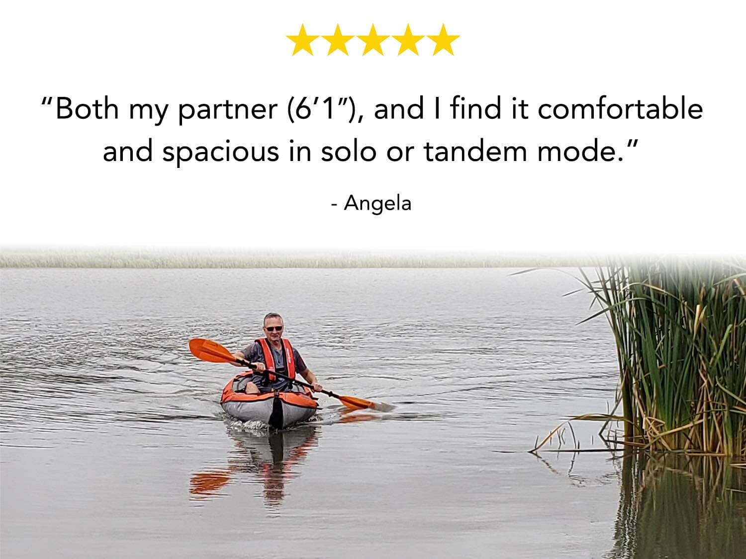 advancedframe convertible elite kayak angela testimonial