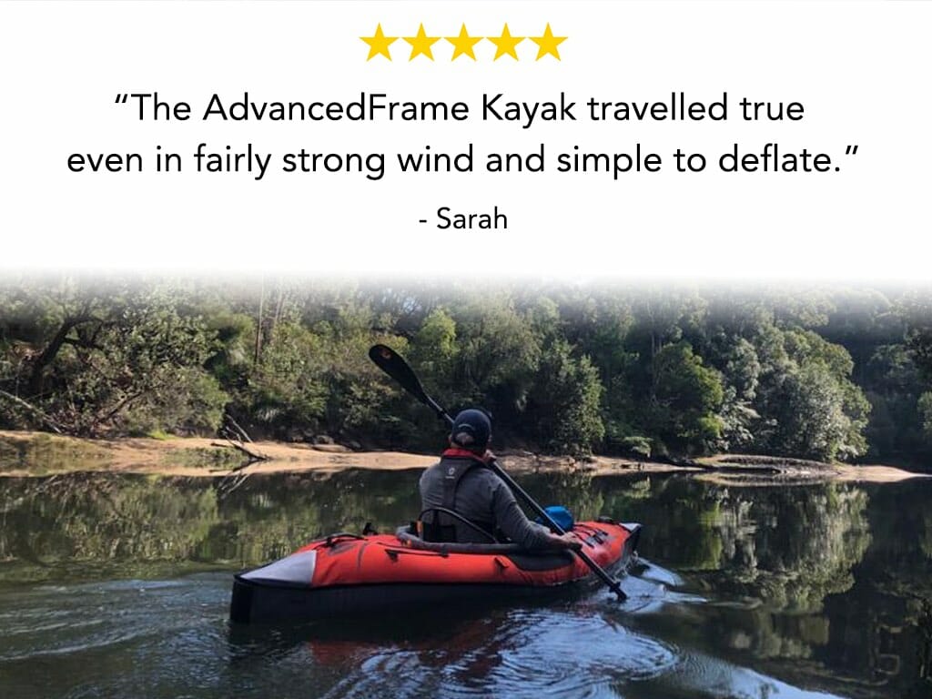 advancedframe kayak sarah testimonial