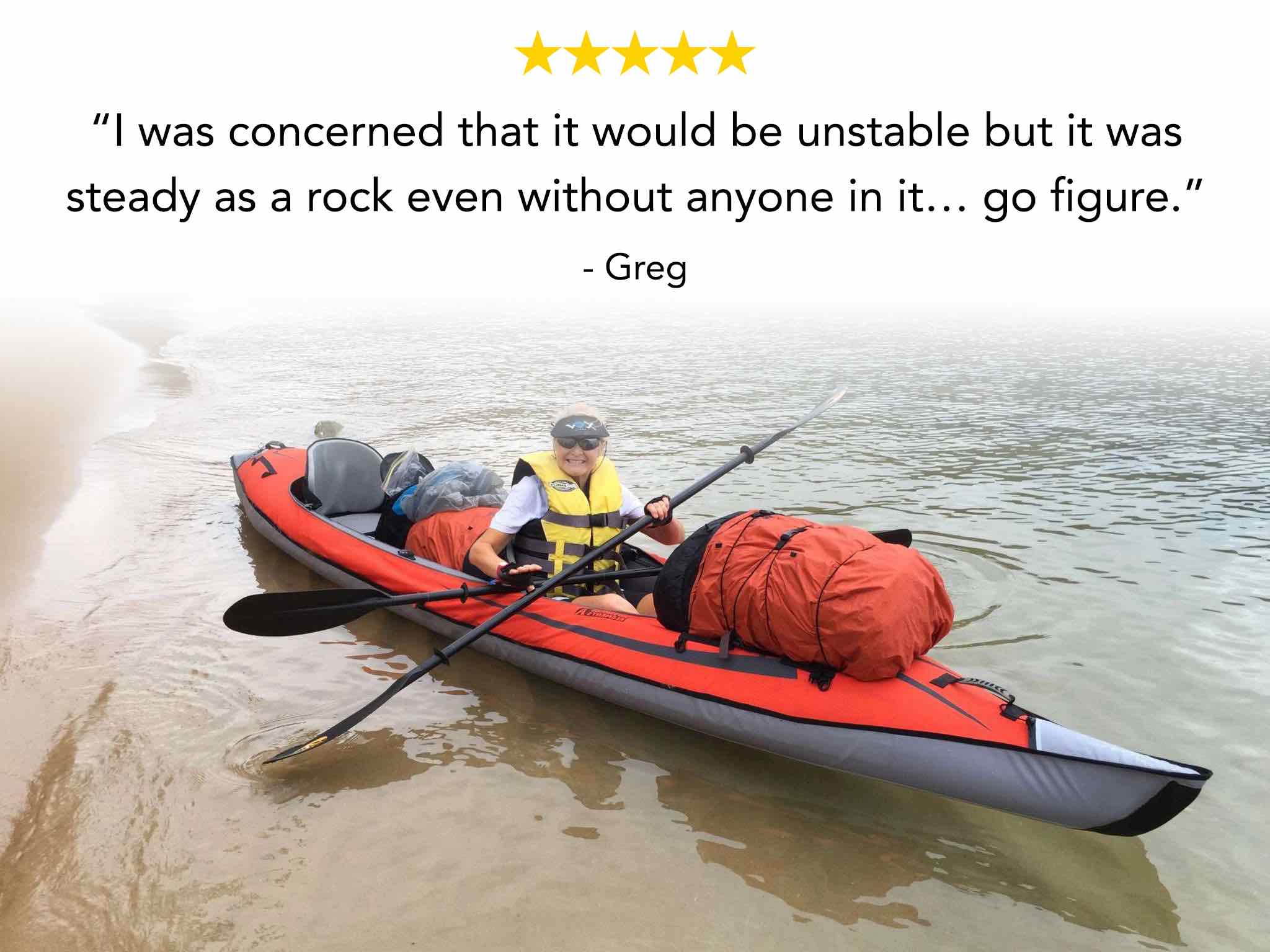 advancedframe convertible inflatable kayak greg testimonial