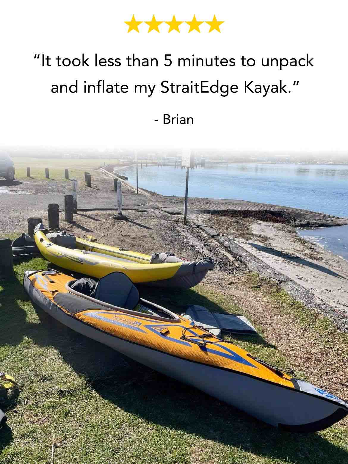 straitedge kayak brian review inflation