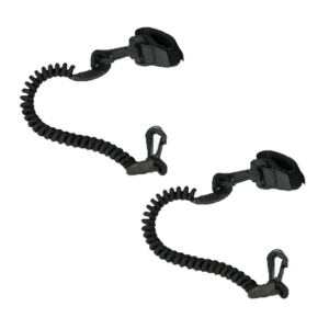 coiled kayak paddle leash 1.5m pair