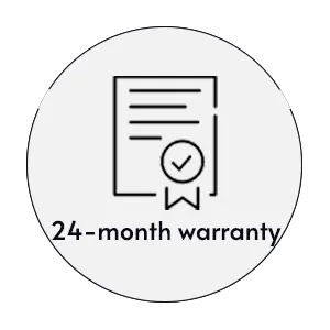 24 month warranty badge