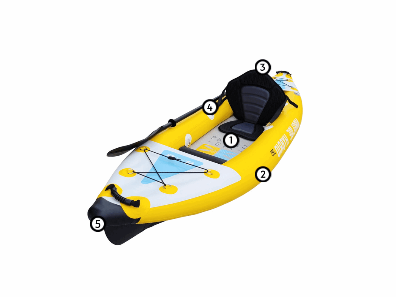 air glide hybrid 285 inflatable kayak with pump and paddle