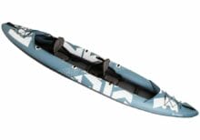 kokopelli platte tandem inflatable kayak with pump and paddle