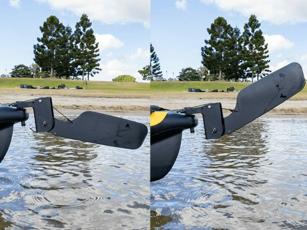 air glide 410 full drop stitch kayak with pump and paddle