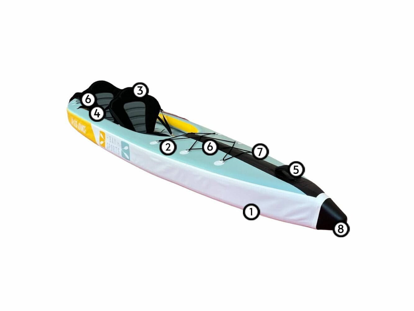 air glide advance 426 full drop stitch kayak with pump and paddle