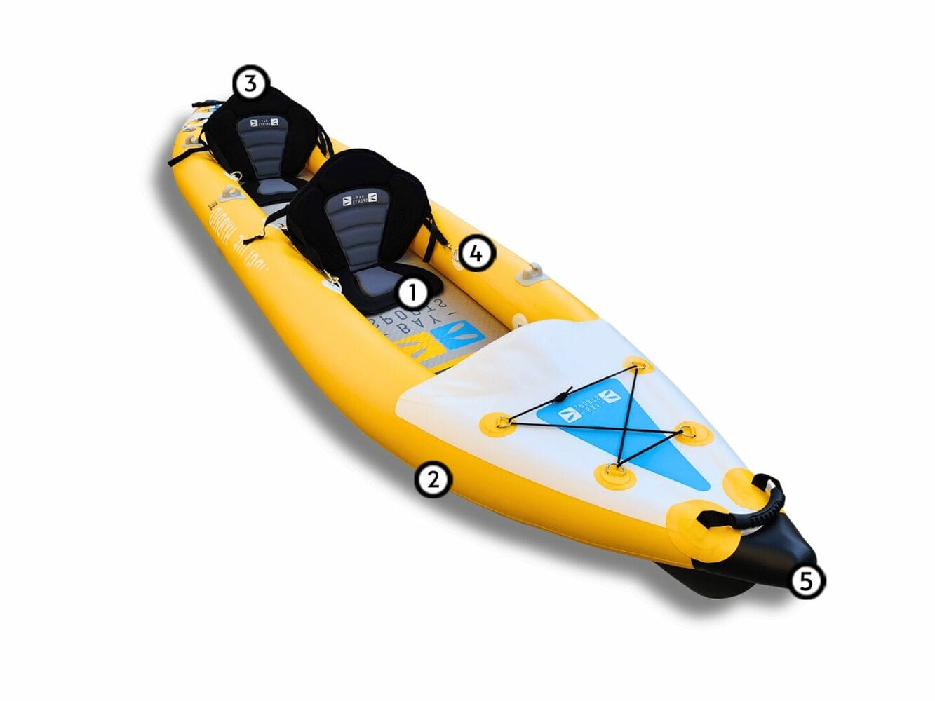 air glide hybrid 385 inflatable kayak with pump and paddle