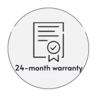 24 month warranty badge