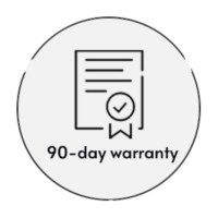 90 day warranty badge